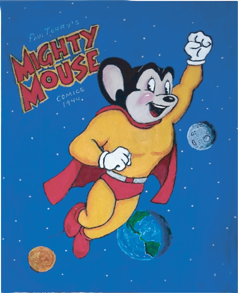 Pintor Arte - Mighty Mouse T-Shirt